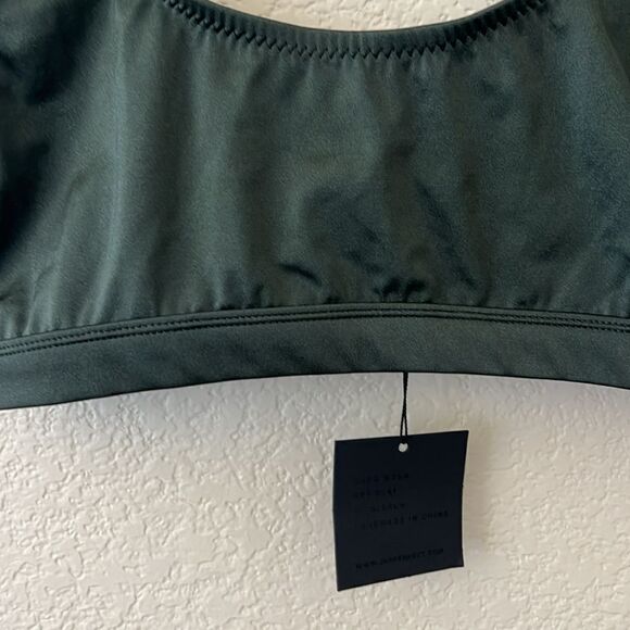 NWY Dixperfect Crop Top Bralette Bikini Top Green XL - Picture 8 of 10